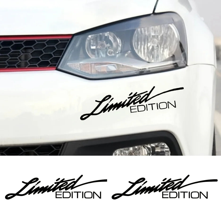 Limited Edition Lettering Sticker Pair for Car, Motorcycle and Truck