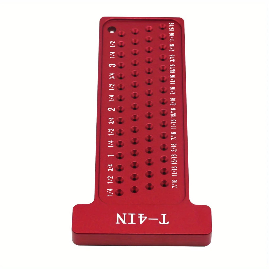 Aluminum Woodworking Scribe T-Square Ruler, Metric Inch Marking Gauge - image 13