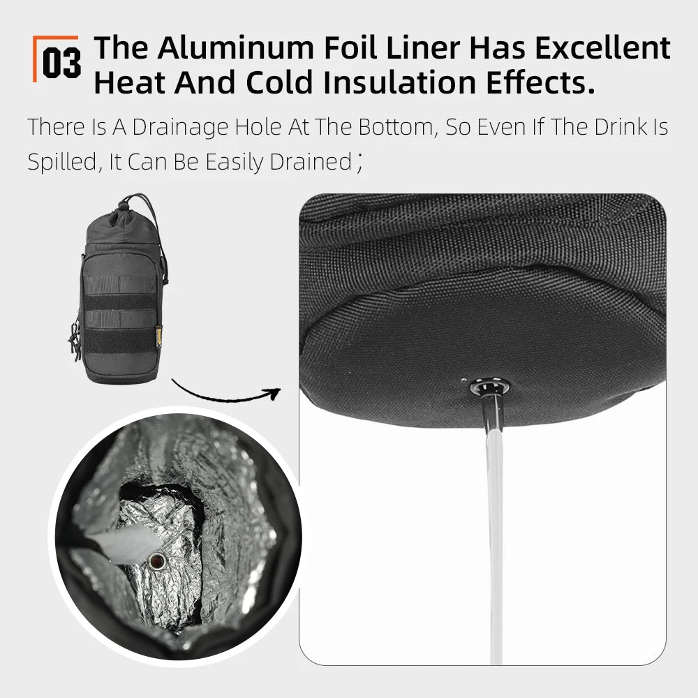 Rhinowalk Insulated Water Bottle Pouch with MOLLE System - image 2