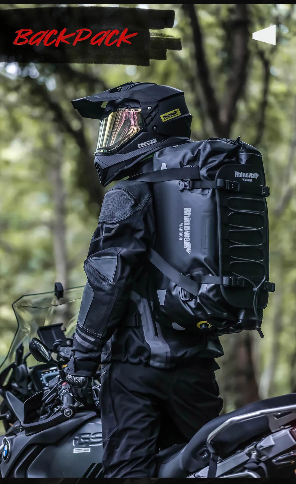 Rhinowalk Waterproof Motorcycle Saddle Bags 20-65L - image 9