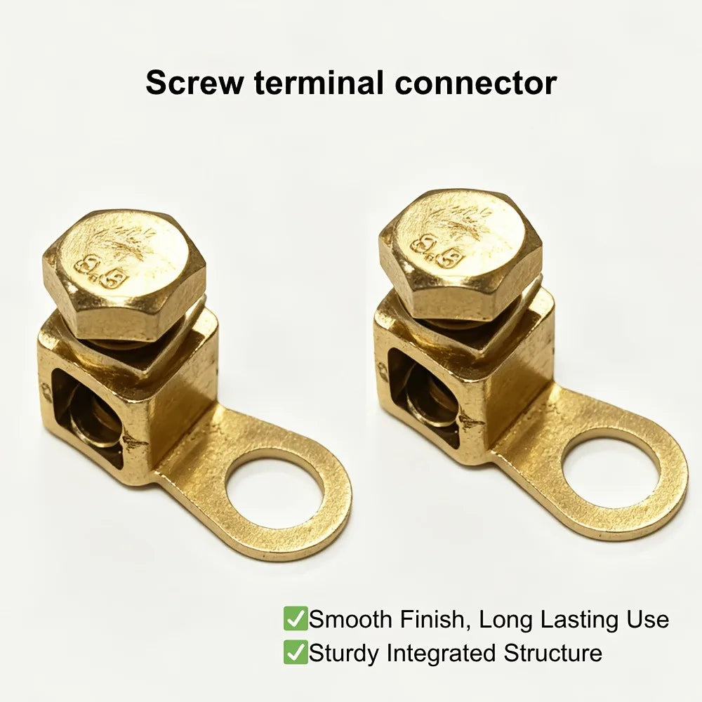 2Pcs Heavy Duty Wire Crimp Terminal Kit Battery Lugs for Automotive and Marine