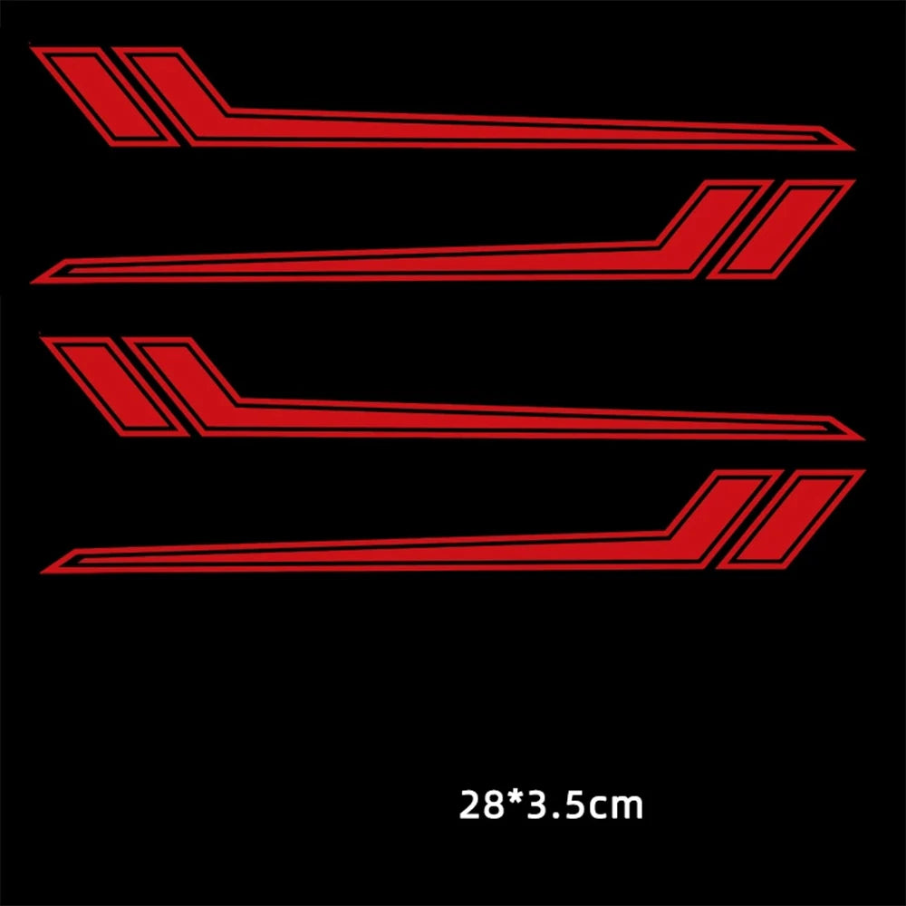 Universal Reflective Motorcycle Front Fender Decal, Waterproof - view 17
