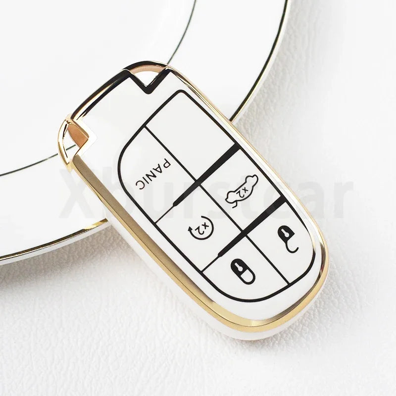 TPU Key Fob Case for Jeep & Dodge – 5-Button Remote Cover - image 4