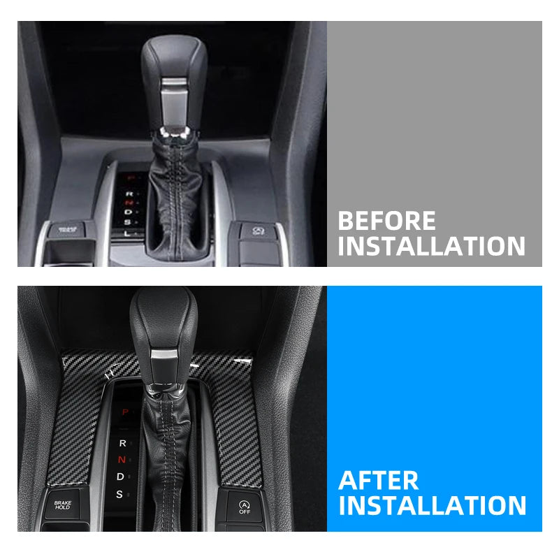 Gear Panel Decorative Sticker for Honda Civic 2016-2021