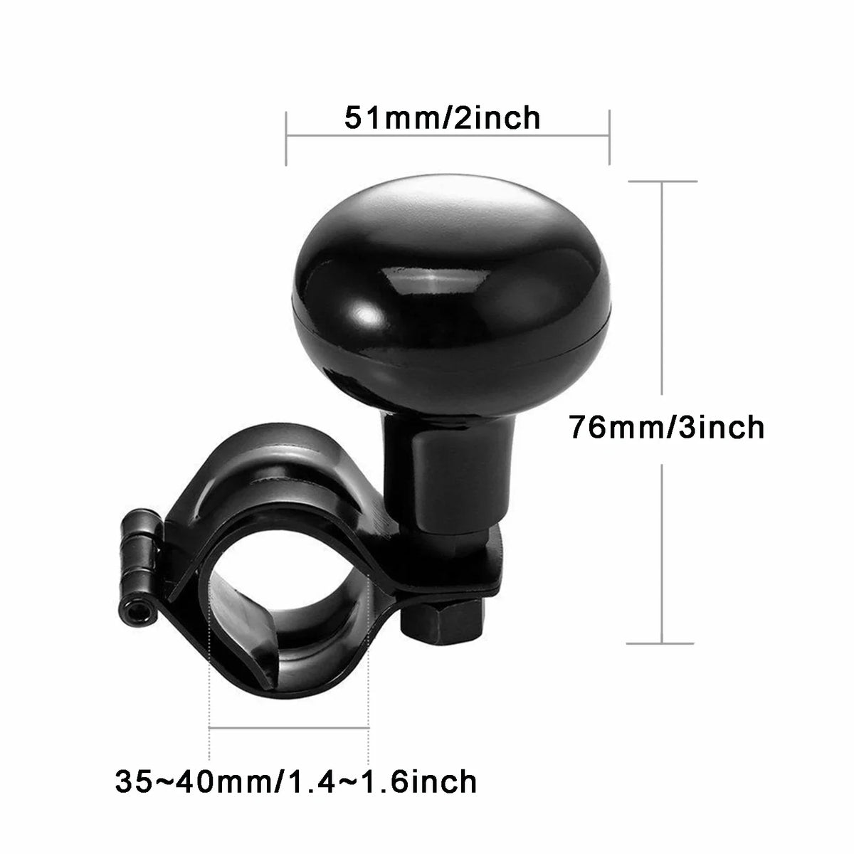 Heavy Duty Steering Wheel Spinner Knob for Trucks & Cars, Anti-Slip