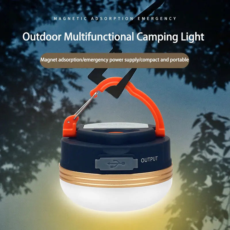Portable LED Camping Lantern – 3 Modes with Magnet