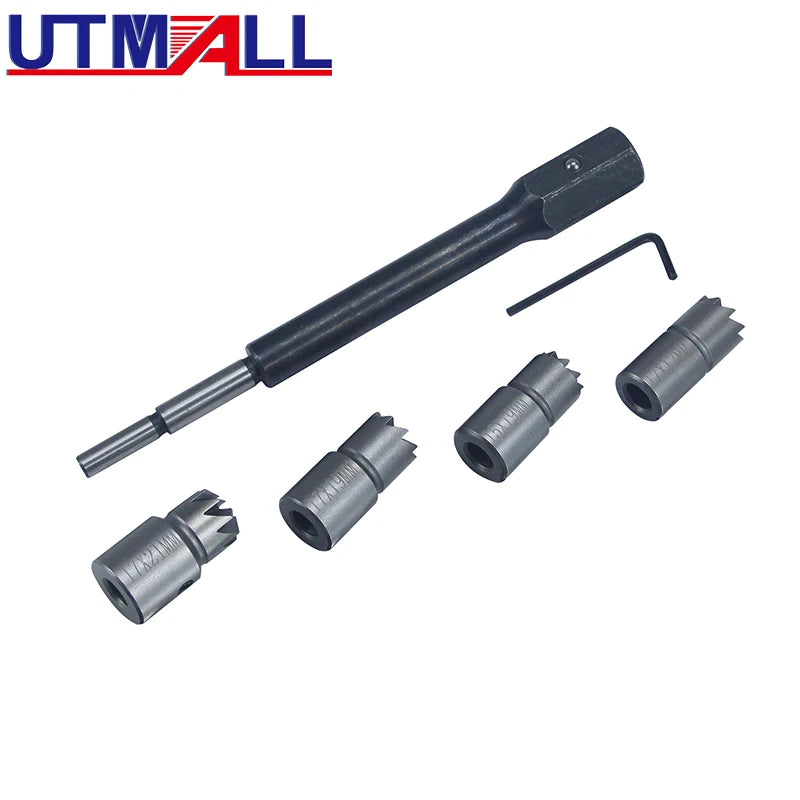 5pc Diesel Injector Seat Cutter & Cleaner Set – Reamers & Hex Key - image 3