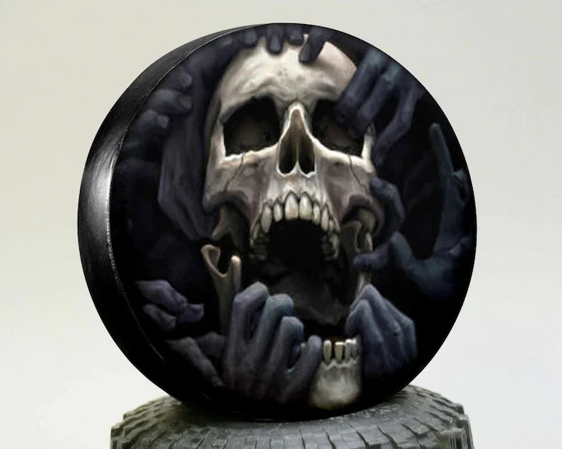 Sugar Skull Spare Tire Cover for SUVs and Trailers - view 3