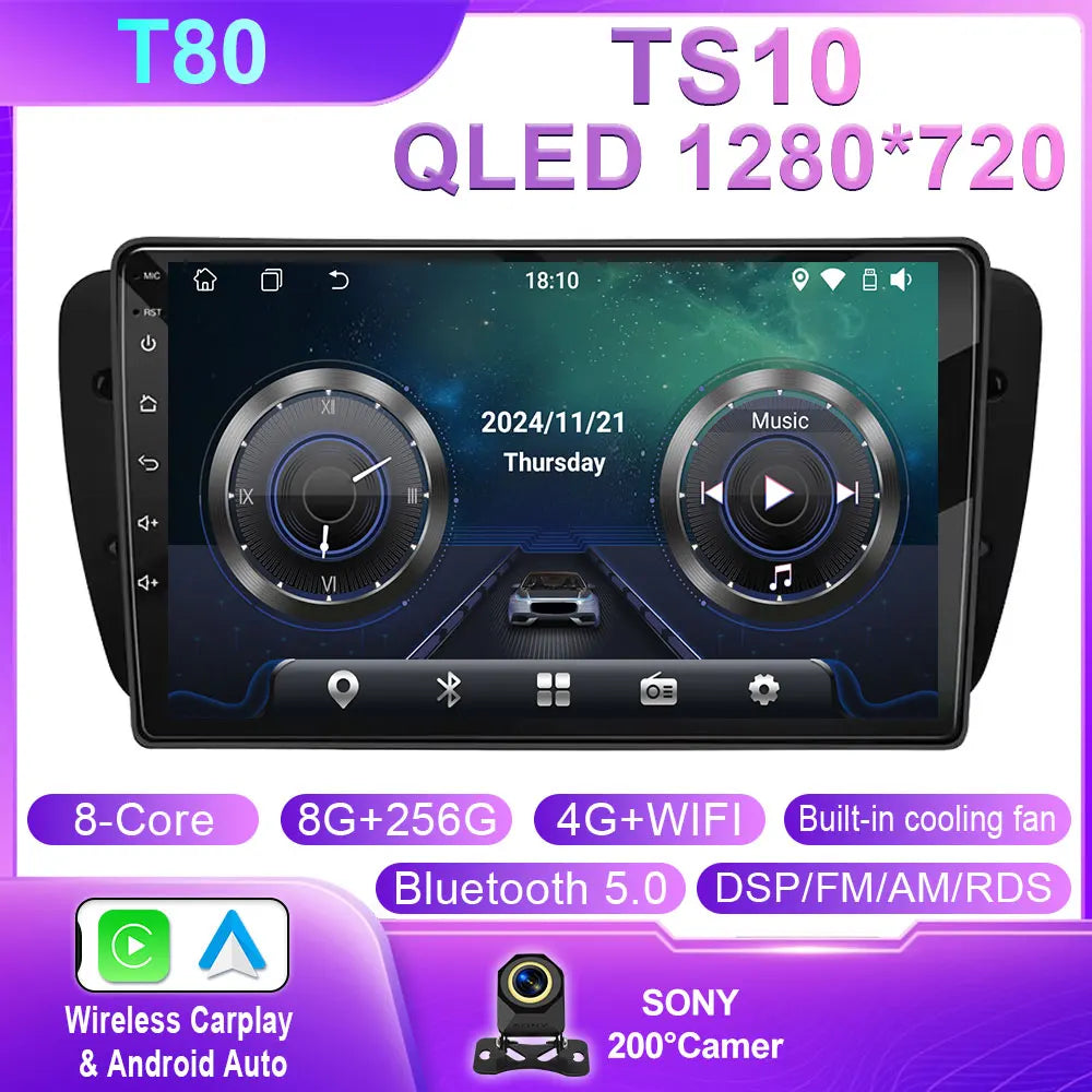 Seat Ibiza MK4 9" Car Radio with Android Auto & GPS - image 11