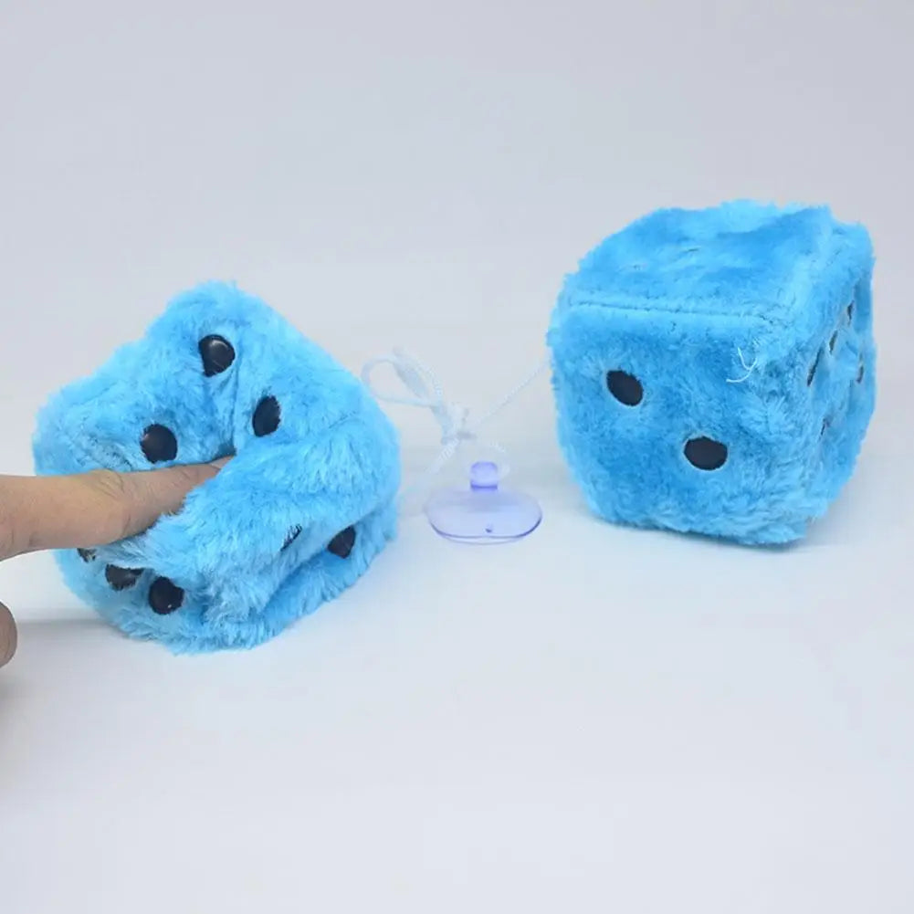 Cute Plush Dice Hanging Pendant | Car & Home Decor - image 3