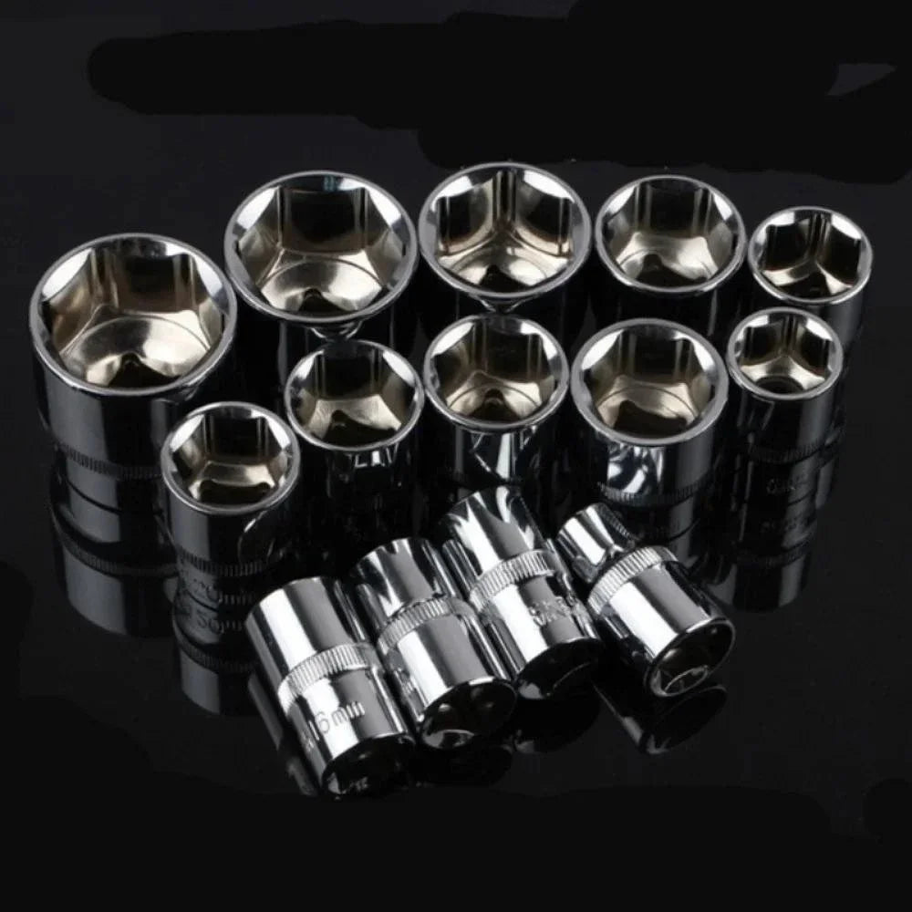 12 Pcs Wrench Socket Set Repair Tool Kit Universal for Motorcycle Bicycle Car Boat Auto Hardware Tools