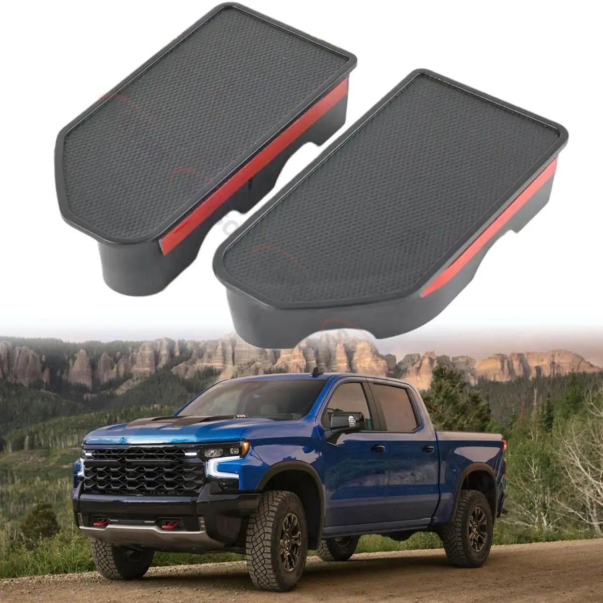 Chevy Silverado GMC Sierra Bed Rail Stake Hole Covers 2019-2023 - image 8