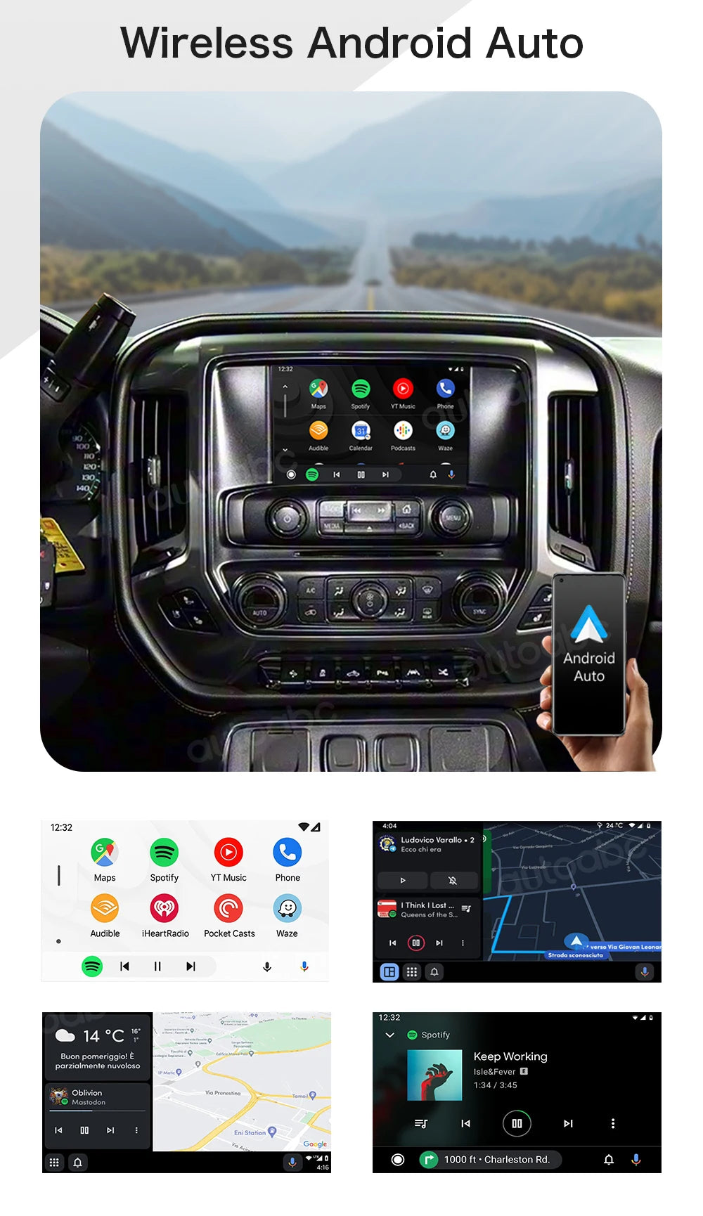 Wireless CarPlay and Android Auto Interface for 2014-2020