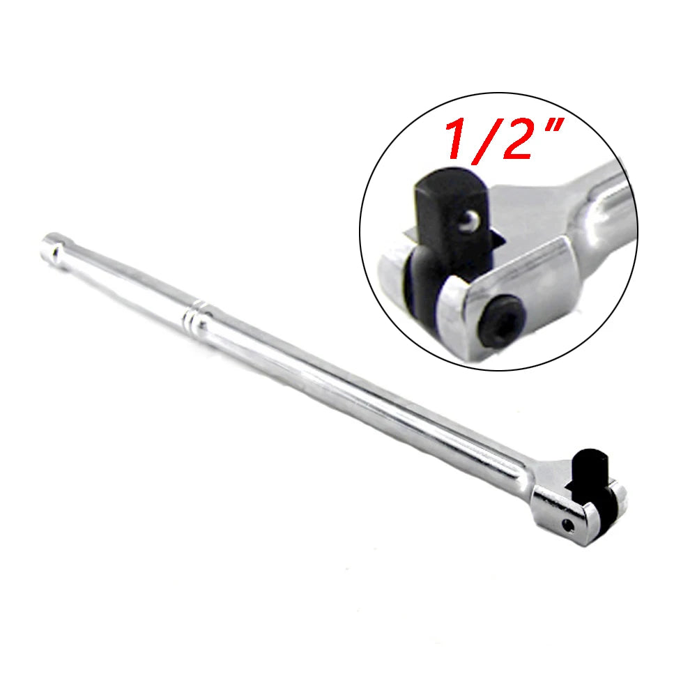 15 inch Heavy Duty 380MM Length Breaker Bar Use for Stubborn Nuts and Bolts 3/8 1/2 inch Drive Wrench Toughbuilt Hand Tools