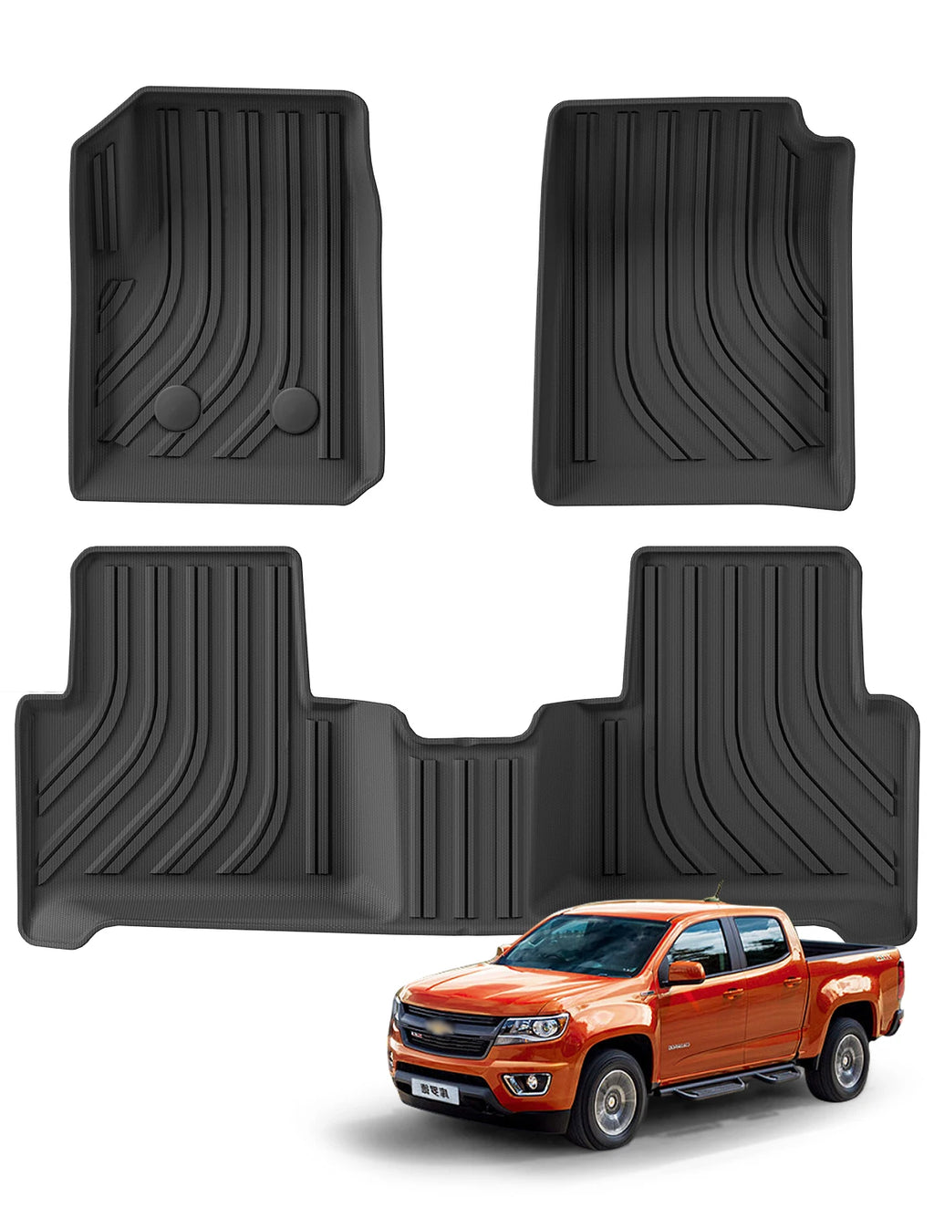 Custom Fit 3D TPE Floor Mats for Chevrolet Colorado 2015-2022 - image 9