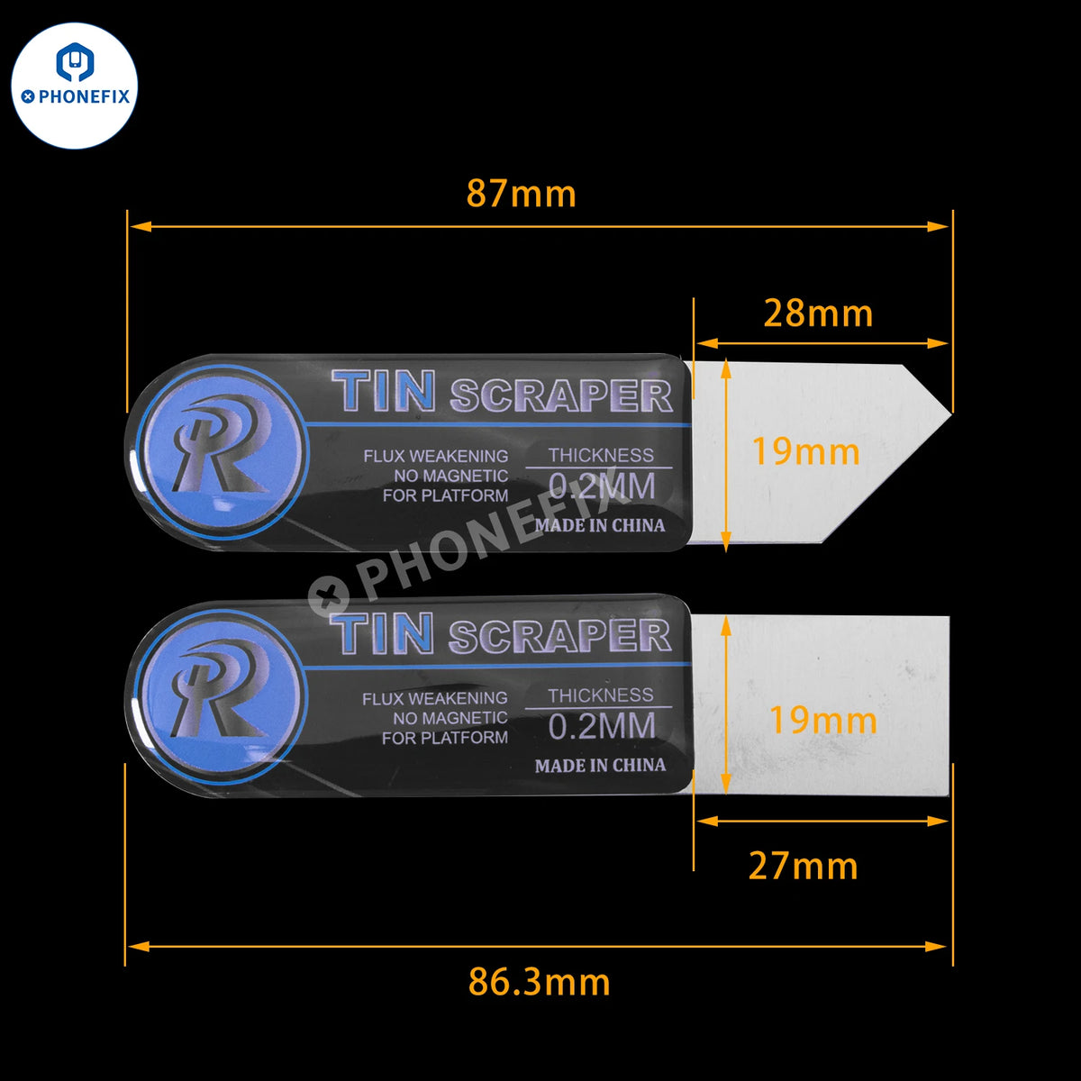 Curved LCD Pry Tool for iPhone iPad Screen Repair - Stainless Steel - image 4