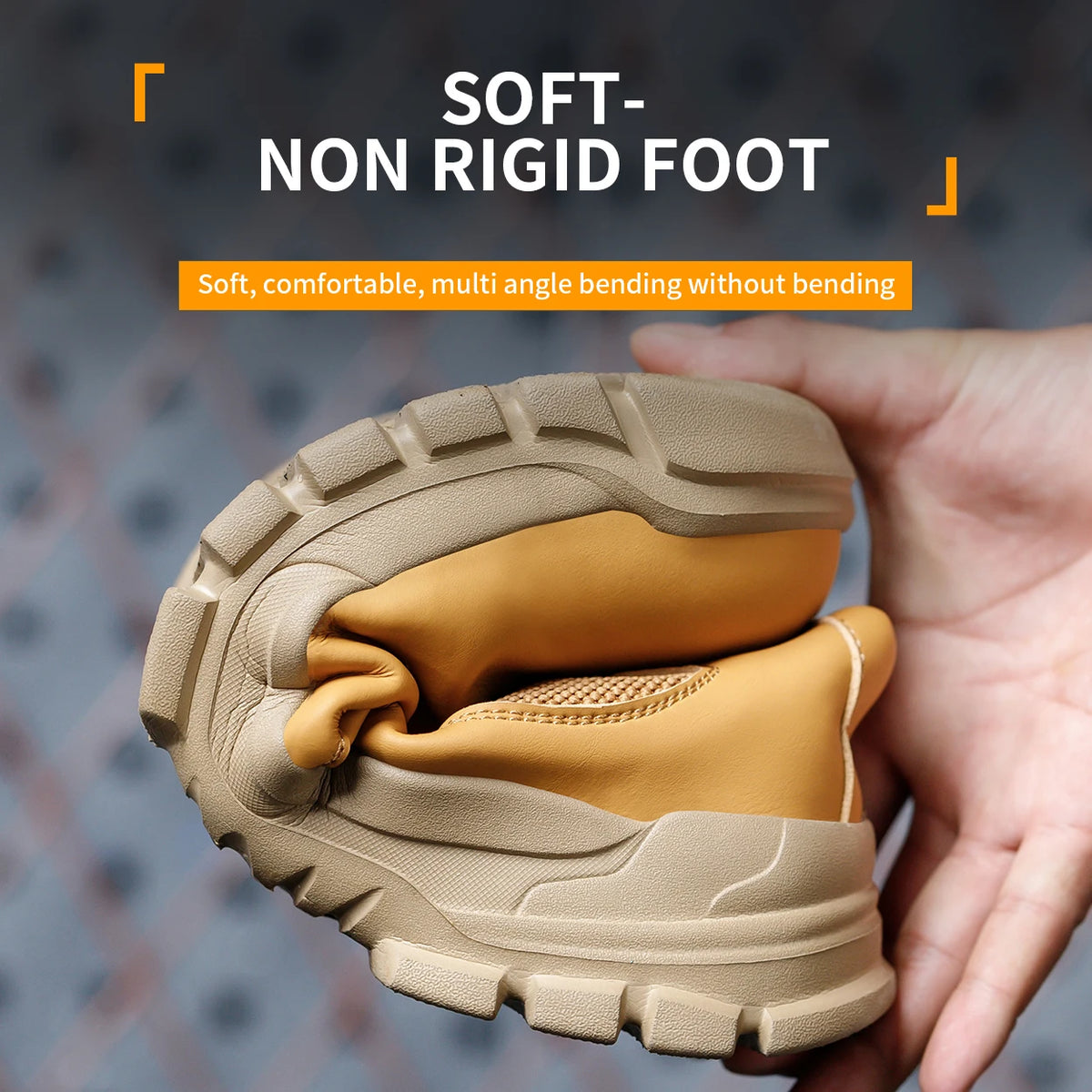 Waterproof Steel Toe Safety Work Boots, Anti-Impact and Anti-Puncture