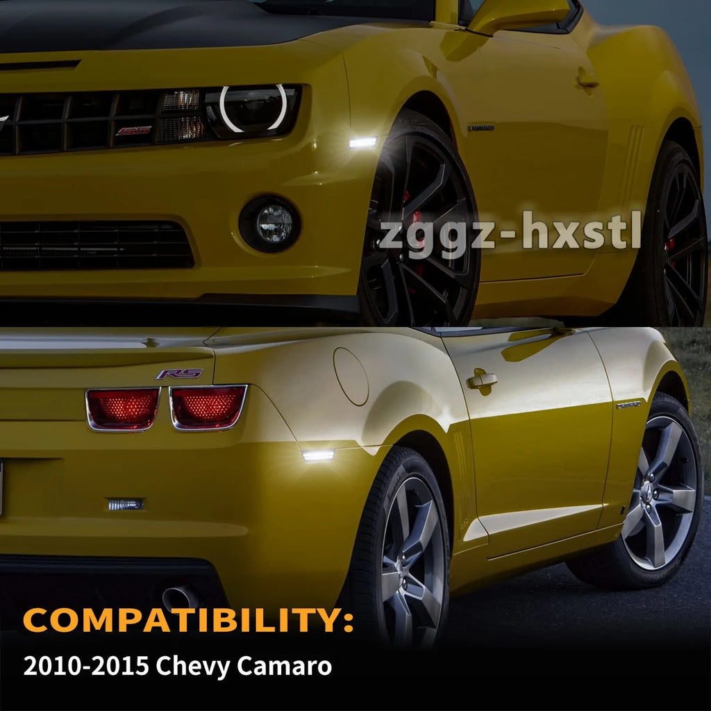 LED Side Marker Lights for 2010-2015 Chevrolet Camaro - Smoke Lens - image 8