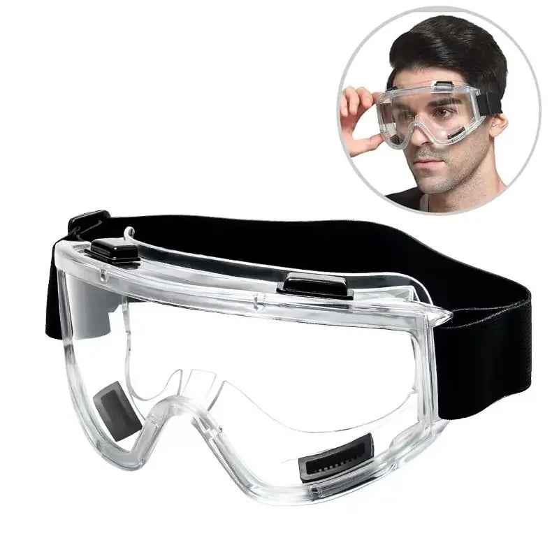 Safety Goggle Anti Fog Anti Splash Dust Proof Work Lab Eyewear Eye Protection Industrial Research Safety Glasses Clear Lens