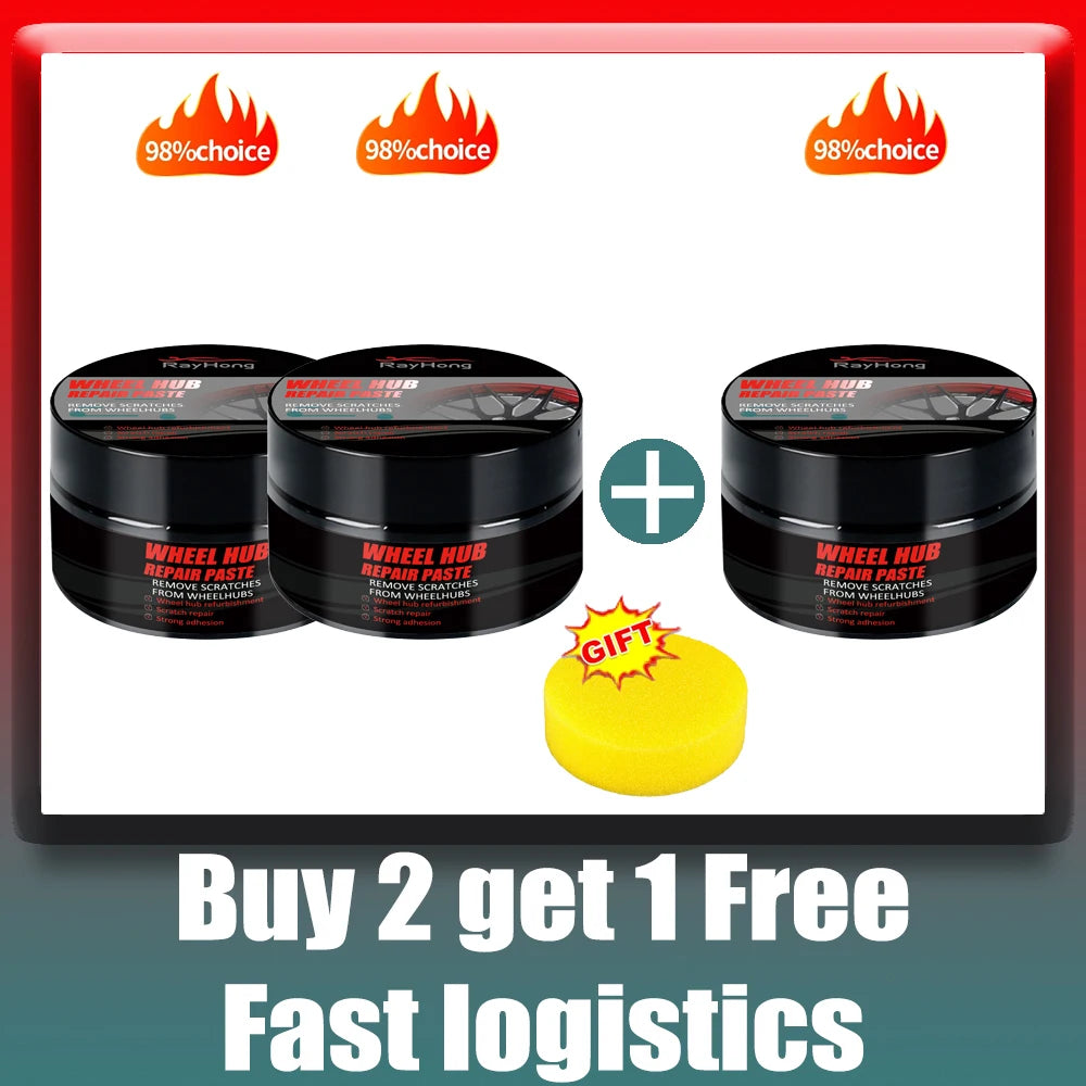 Wheel Rim Scratch Repair Paste – Black & Silver Car Touch Up - image 9