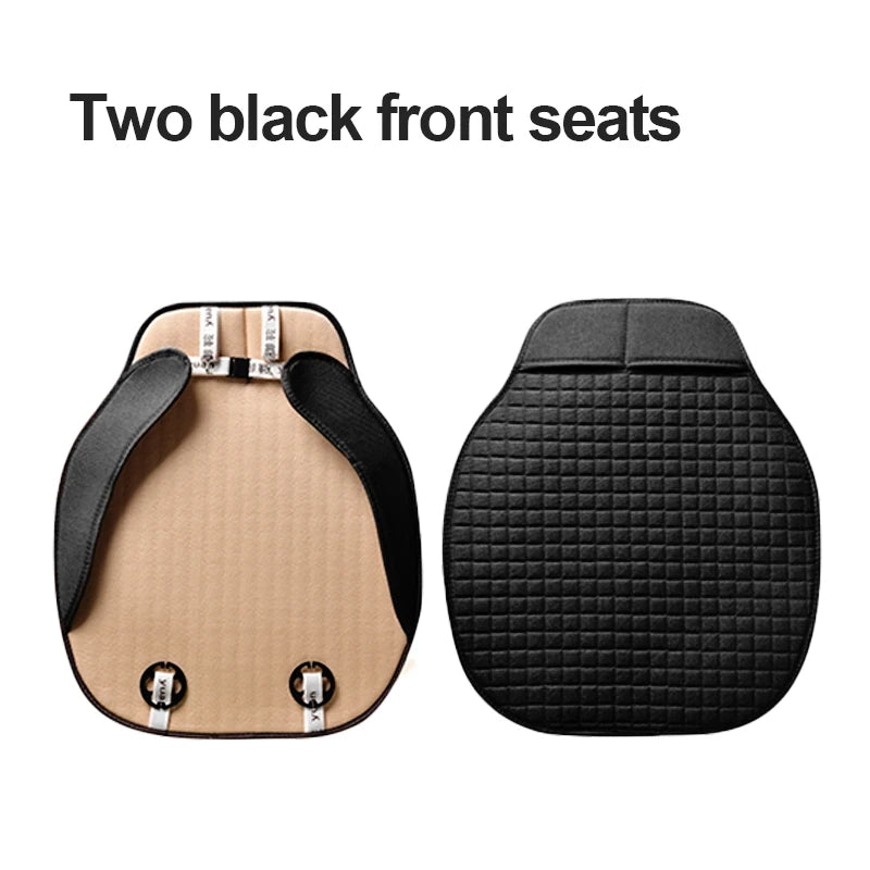 Breathable Flax Car Seat Cushions, Front, Rear and Full Sets
