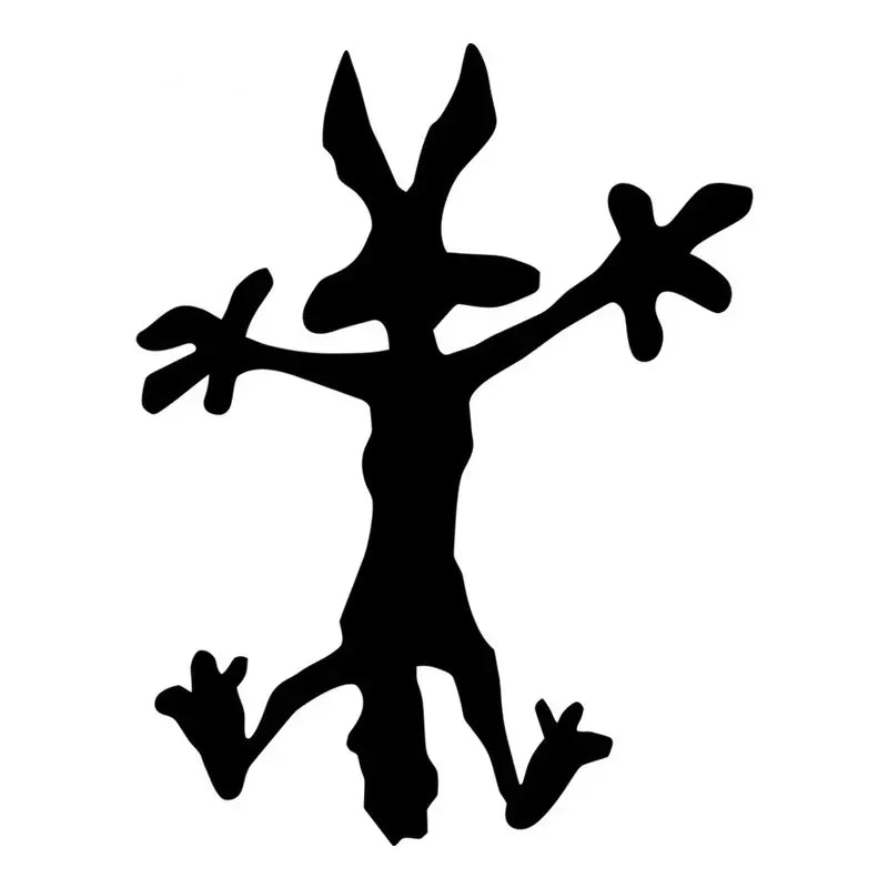 Sly Coyote Waterproof Car Decal - Durable Vinyl Auto Sticker
