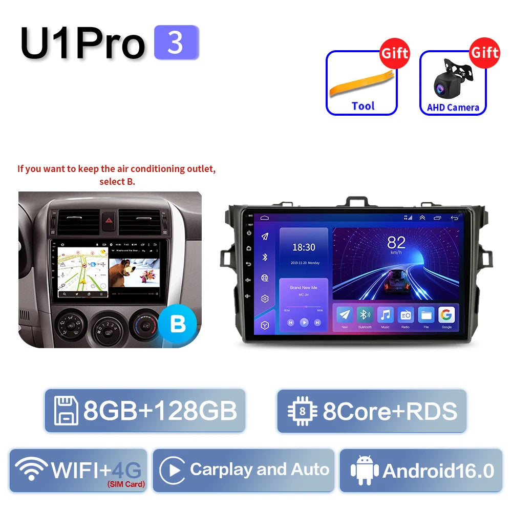 9" Car Stereo for Toyota Corolla 2006-2013 | CarPlay & Android Auto - image 8