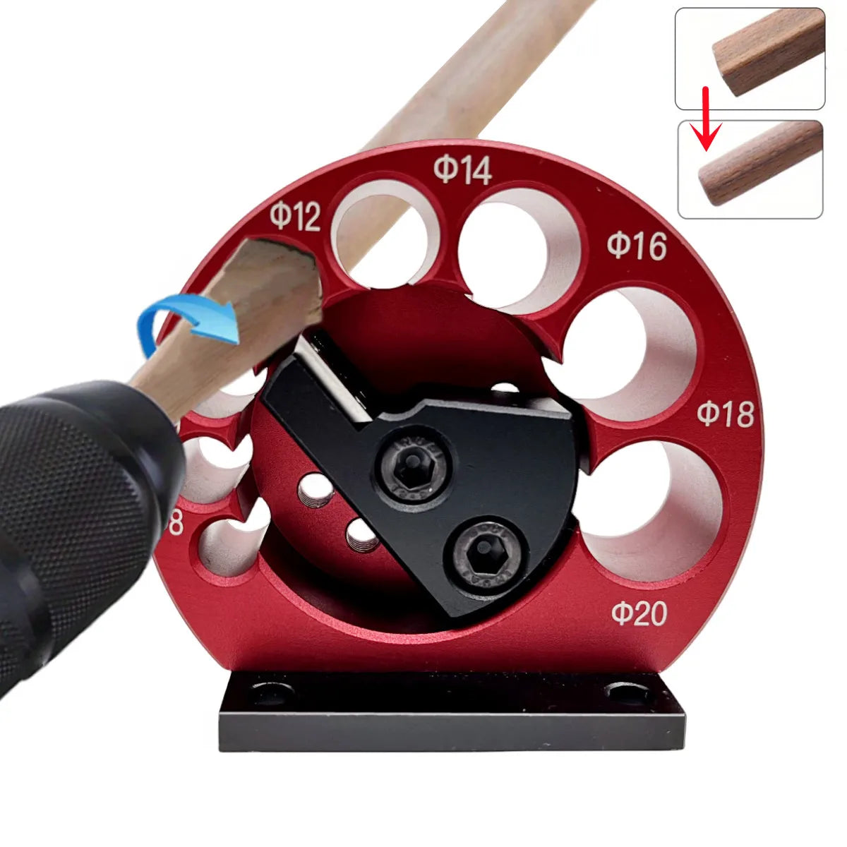 8-Hole Dowel Maker Jig Kit 8-20mm with Carbide Blades for Woodworking - image 7
