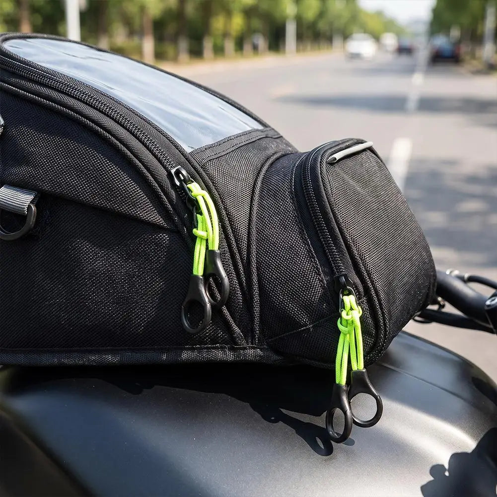 Motorcycle Riding Tank Bag Magnetic Fuel Tank Bag With Touchable Phone Screen Window Waterproof Motorbike Riding Storage Bag