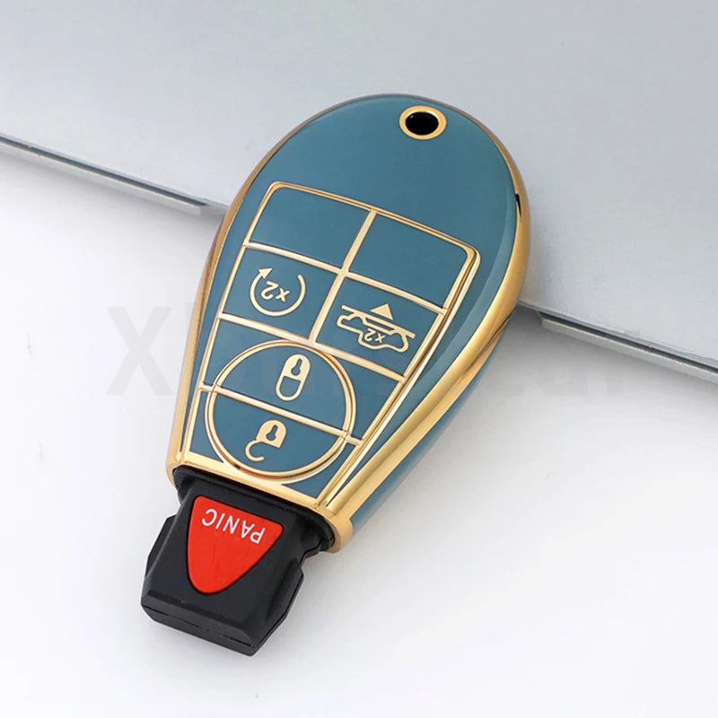 TPU Car Key Fob Cover Case for Dodge Jeep Chrysler - image 8