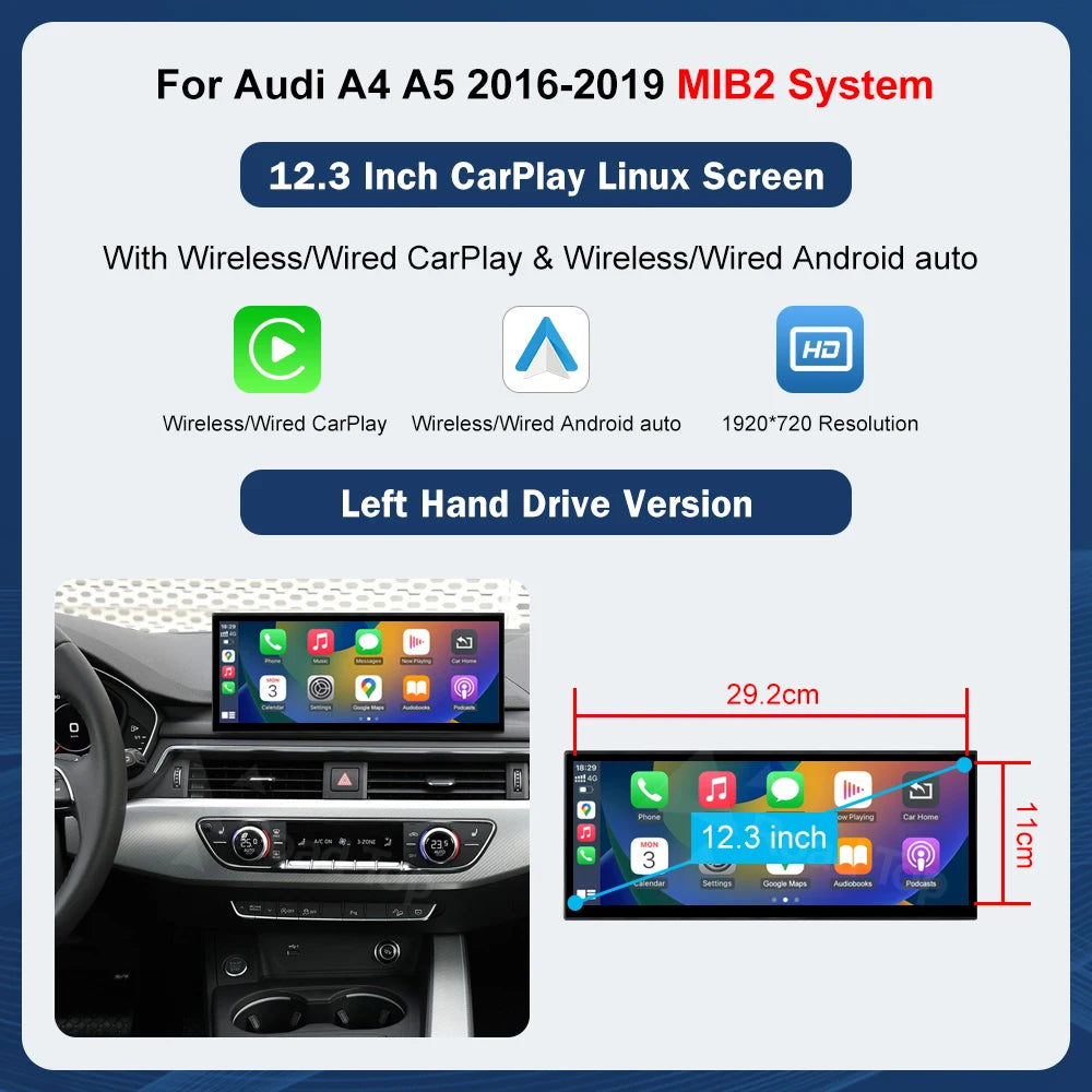 Audi A4 A5 12.3 Inch Touchscreen Multimedia Display 2014-2019 - image 7