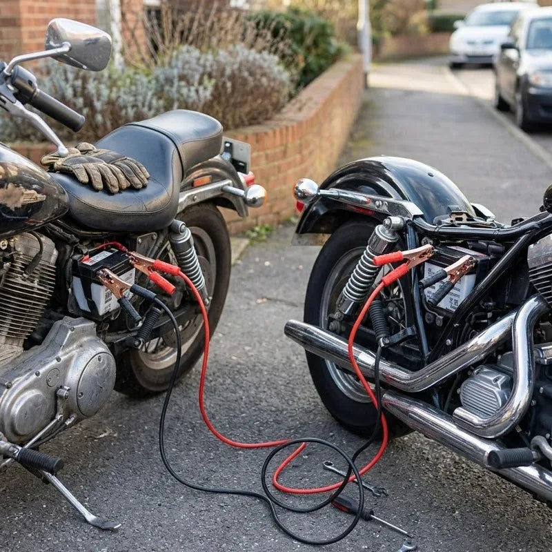Motorcycle Jump Starter Cables, 2 Meter