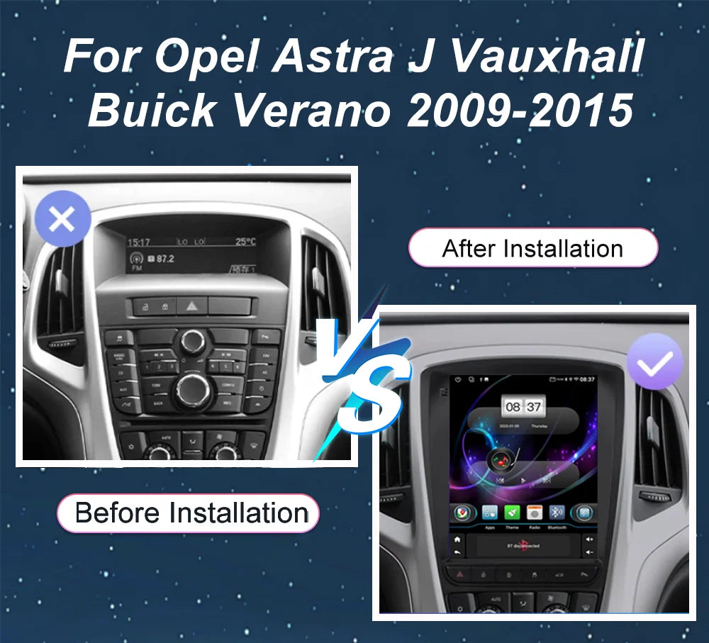 Android 15 Car Stereo GPS CarPlay for Opel Astra Vauxhall 2009-2015 - image 2