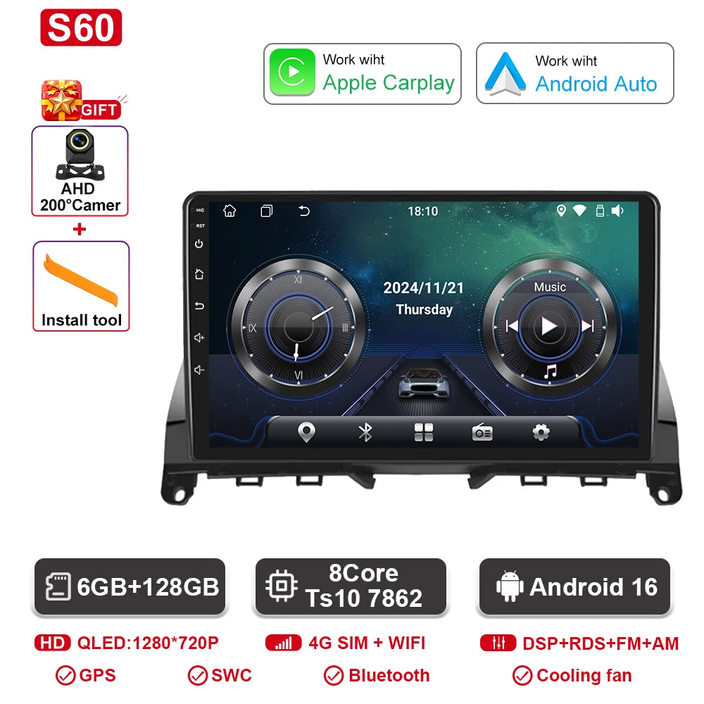 Mercedes C-Class W204 Android Multimedia System GPS & Bluetooth - image 22