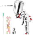 W-71 Pneumatic Paint Spray Gun 1.0/1.3/1.5/1.8mm, 400/600ml Paint Spray Gun Tool Paint Auto Aerograph Tool, Gravity/Siphon