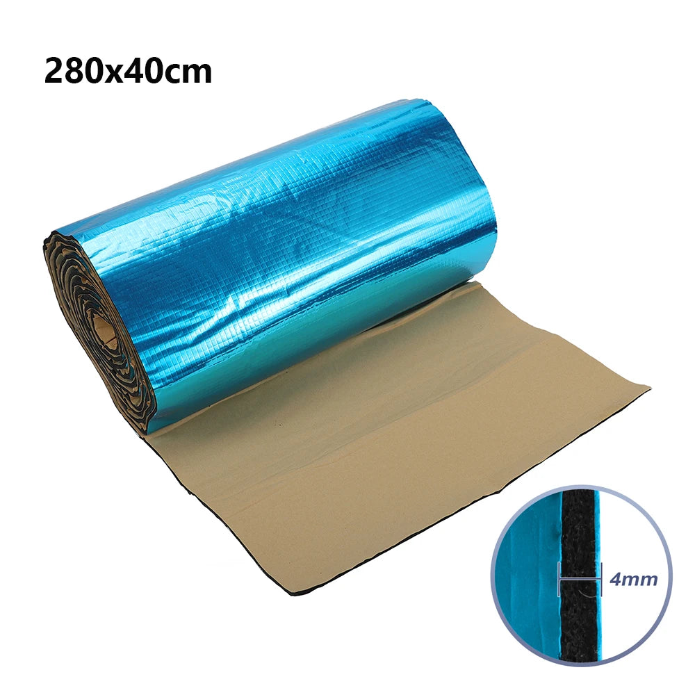 Sound deadening foam roll 4mm, 40x420cm acoustic insulation mat, around 18 square feet