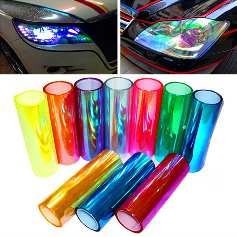 Chameleon Color Change Headlight Taillight Vinyl Film Sticker 30x100cm