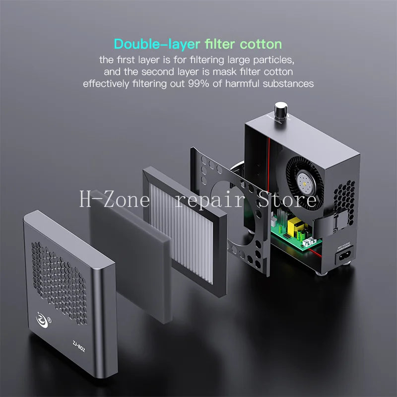 Soldering Fume Extractor with 3-Stage Filters, Strong Suction for Welding