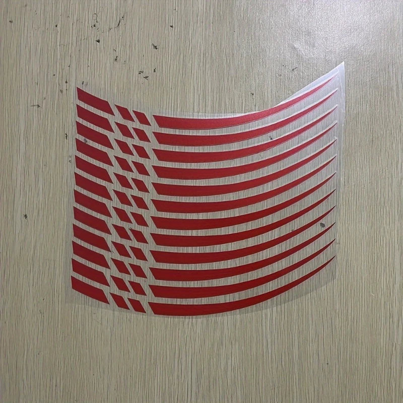 12pc Motorcycle Wheel Rim Stripe Decals, Waterproof Vinyl - view 4