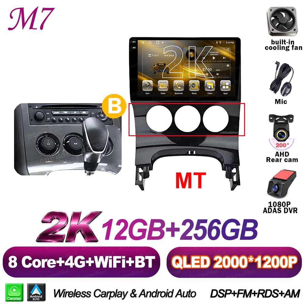 Peugeot 3008/5008 9" Android CarPlay Multimedia Player - image 17