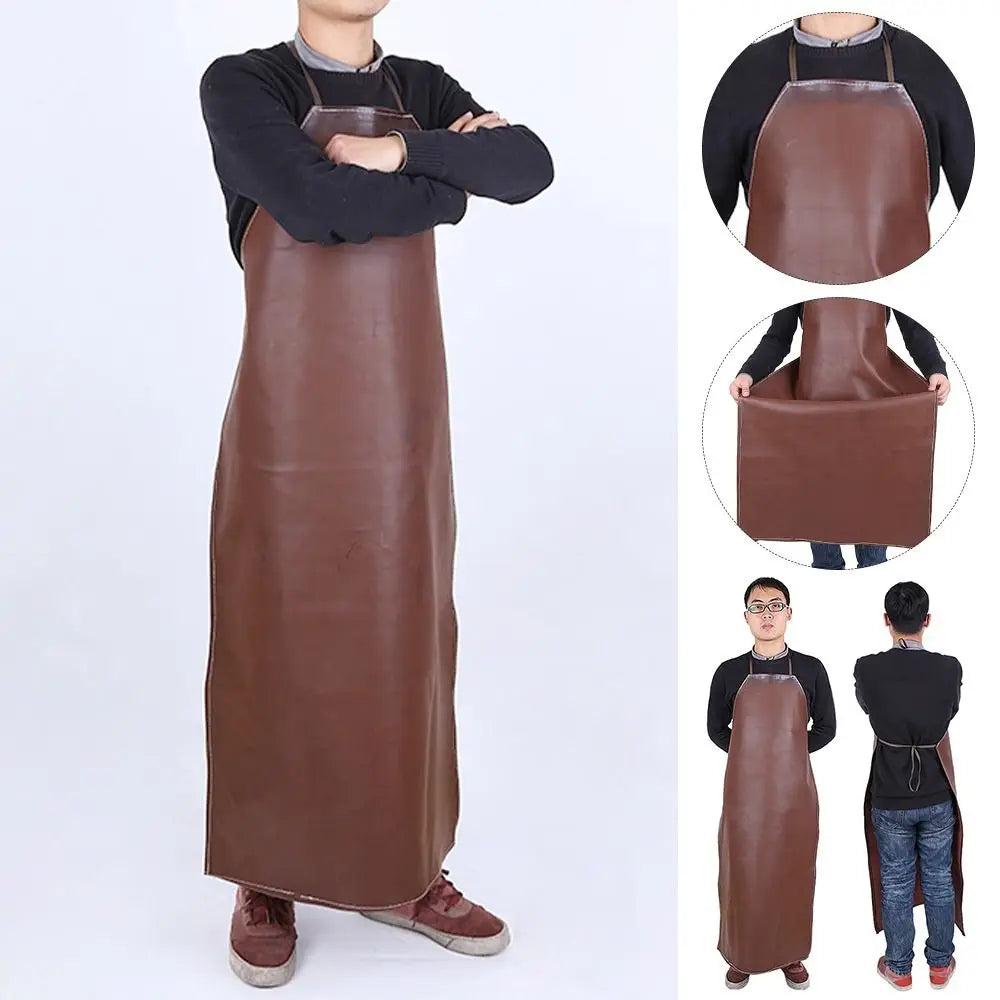Polyurethane Leather Welding Apron Equipments Welder Thermal Insulation Protection Wear Electric Welding Anti Scalding Aprons
