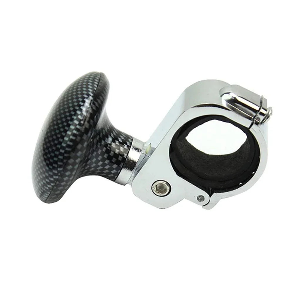 The New Durable Anti-slip Stylish Carbon Fiber Car Steering Wheel Auxiliary Control Knob Ball Booster Steering Wheels