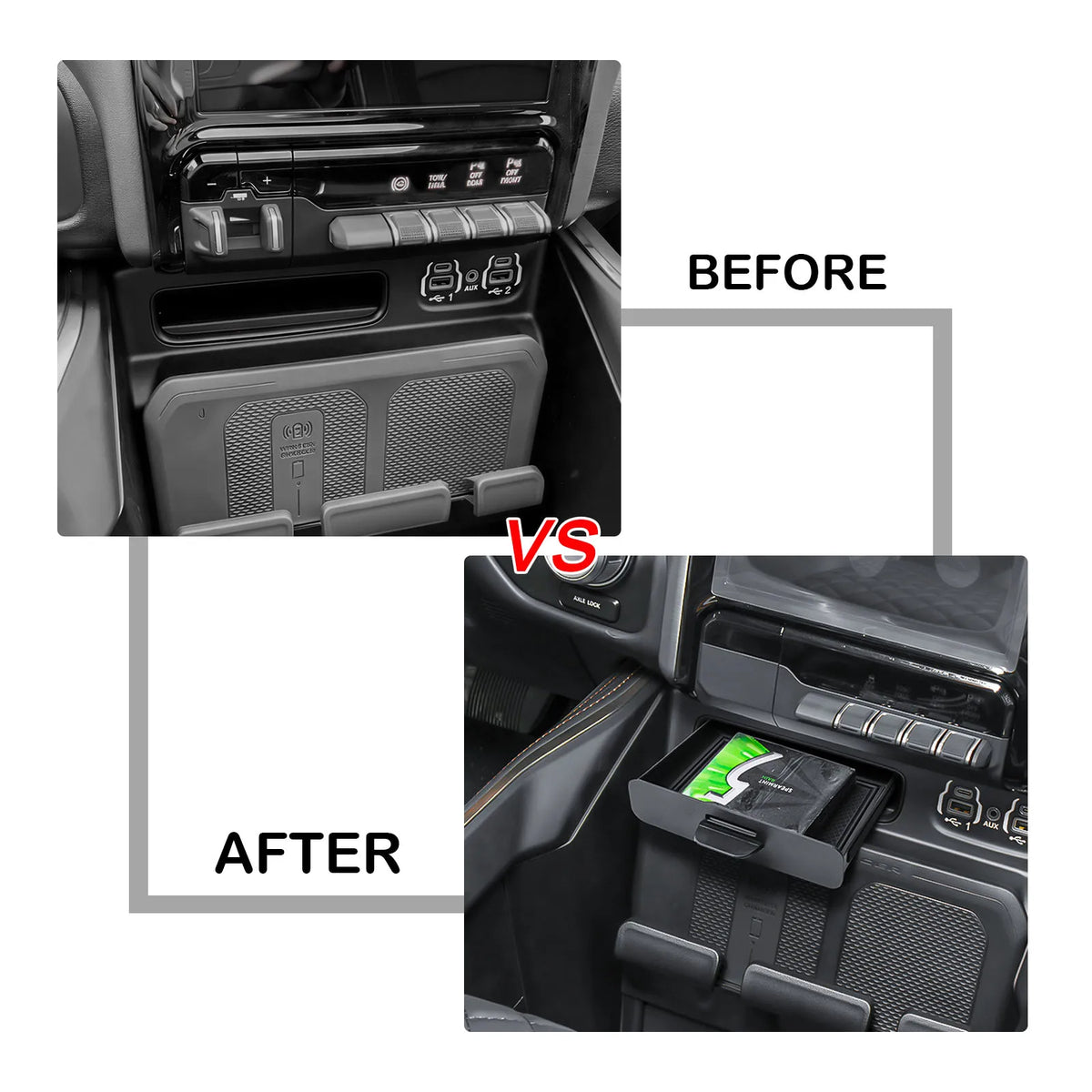 Dodge RAM Console Organizer 2019-2026 | Center Storage Tray - image 6