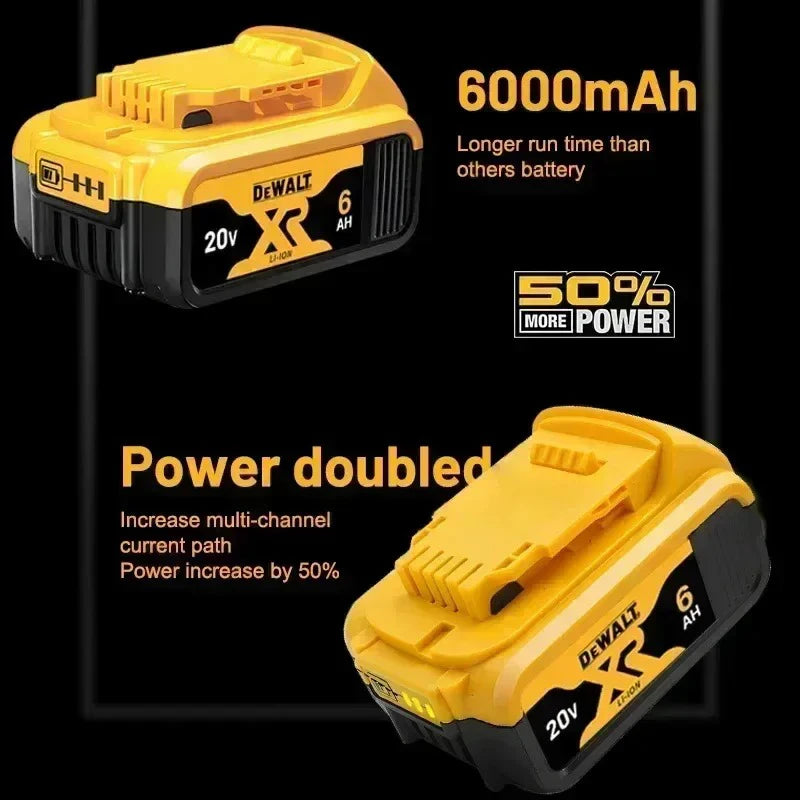 20V 6Ah Li-Ion Replacement Battery for DeWalt DCB206 DCB205 - image 8