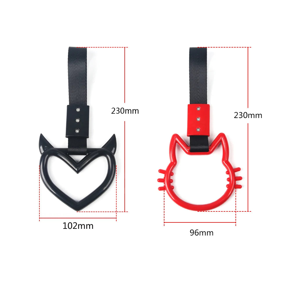 JDM Cat Tsurikawa Ring Handle Strap for Car Interior Style - image 2