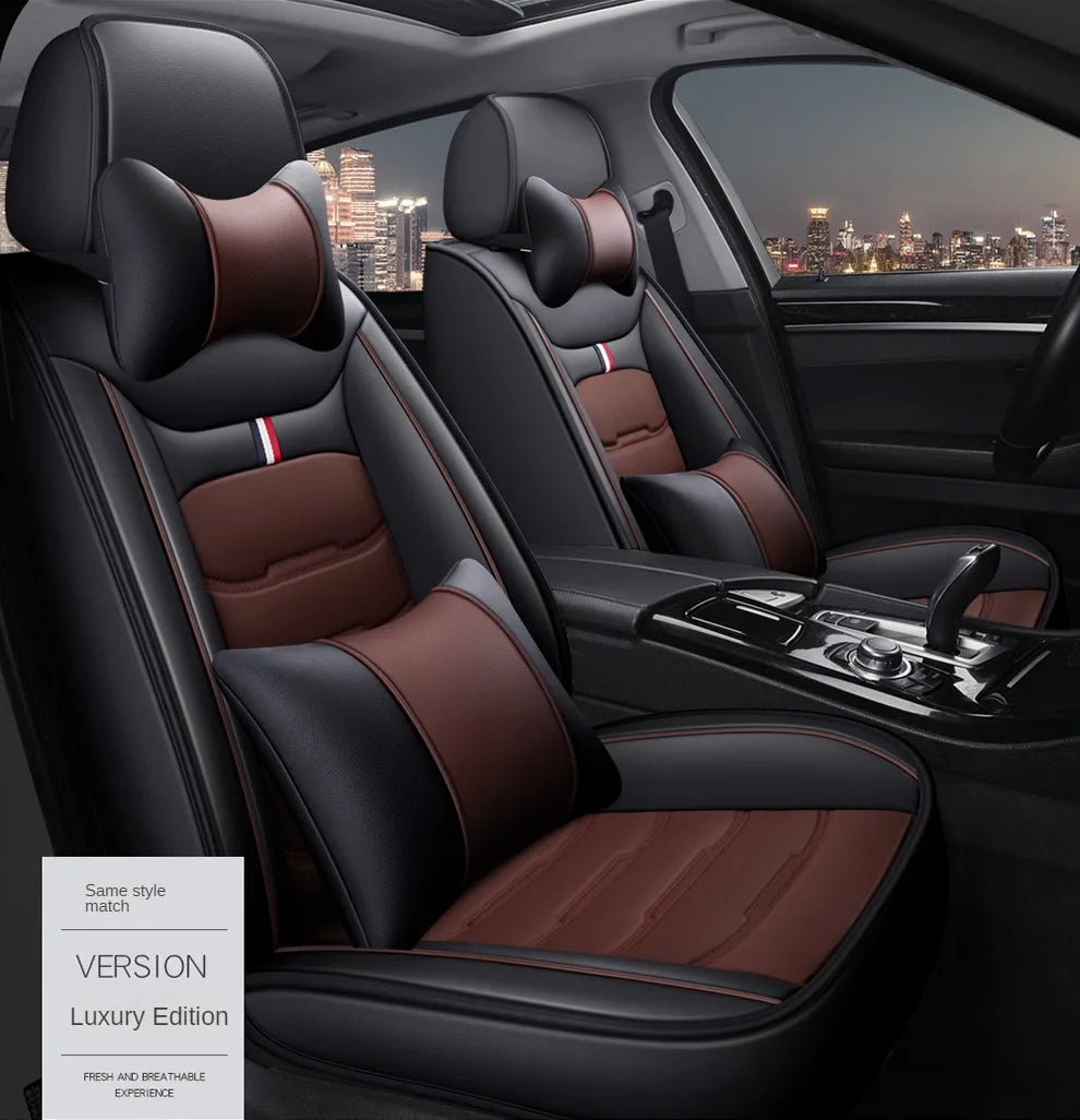 PU Leather Car Seat Covers for BMW 5 Series (F10, G30, E60 and More)