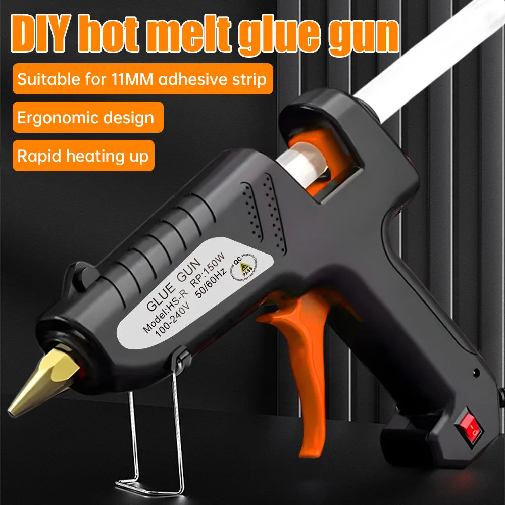 150W High-Power Hot Glue Gun Industrial-Grade DIY Hot Glue Gun 180°C Household Handheld Mini Hot Glue Gun