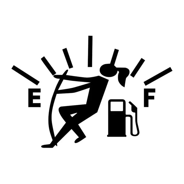 Funny Fuel Gauge Vinyl Car Sticker