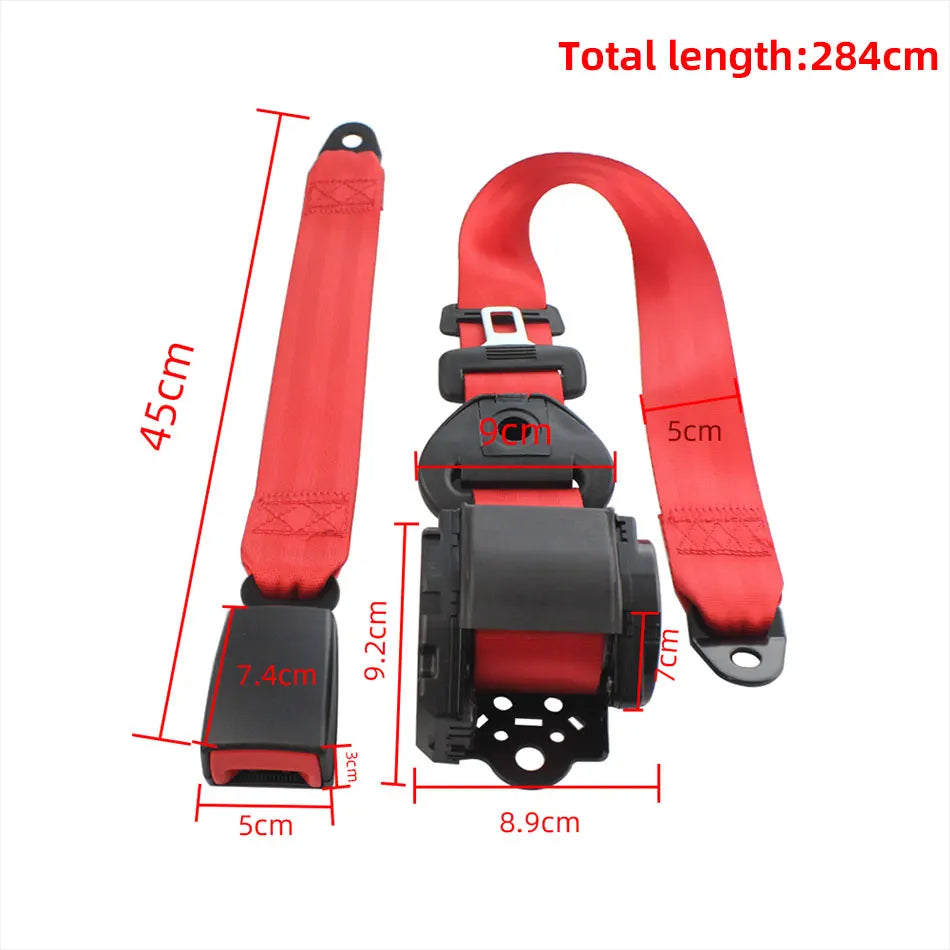 Afarnova Retractable 3-Point Lap Seat Belt for Cars & Buses - image 14