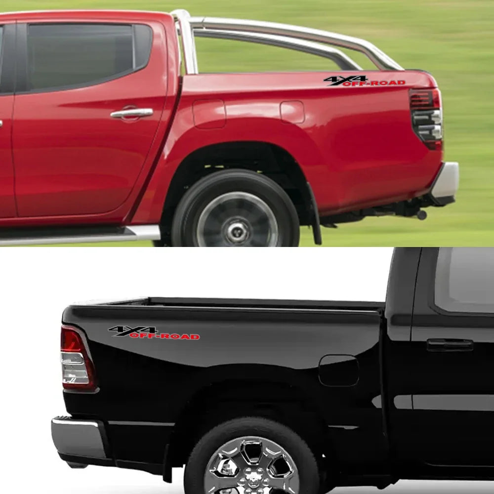 Durable 4x4 Off-Road Vinyl Decals for Pickup Trucks - 2-Pack - image 4